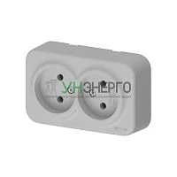 Розетка 2-м СП ARIA 16А IP20 без заземл. сер. ARVIA 25 22 1000 908 Розетка 2-м СП ARIA 16А IP20 без заземл. сер. ARVIA 25 22 1000 908