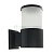 Светильник садово-парковый Feron DH0904,на стену вверх,  E27 230V, черный 11656
