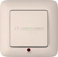 Выключатель 1-кл. СП Прима 6А IP20 с индикацией сл. кость (опт. упак.) SchE S16-053-S