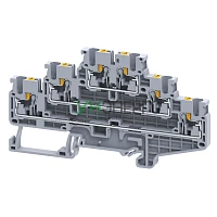 Клемма 3х-ярусная push-in OptiClip CP3L-2.5-3L-I сер. КЭАЗ 331867 Клемма 3х-ярусная push-in OptiClip CP3L-2.5-3L-I сер. КЭАЗ 331867