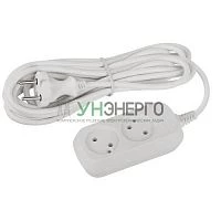 Удлинитель 2х5м без заземл. ПВС 2х0.75 UDL-10-250 Greenline Эра Б0065044