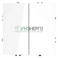 Выключатель 2-кл. СП S70 10А механизм бел. глянцевый Voltum VLS020101