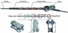 Зажим натяжной спиральный НС-15.2/15.4-04-АС-ТРИАС (с коушем К-120) ЭССП ЦБ-00007934