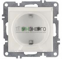 Розетка 1-м СП LAVIN/KAREN 16А IP20 с заземл. с крышкой механизм бел. ARVIA 50 01 1000 218