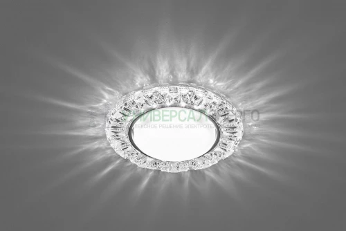 Светильник встраиваемый с белой LED подсветкой Feron CD4023 потолочный GX53 без лампы прозрачный 29476 фото 2