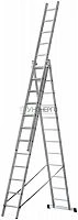 Лестница трехсекционная 3х12 H=343/594/841см 17.83кг усиленная алюм. FIT 65438