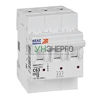 Выключатель автоматический модульный 3п C 63А OptiDin BM63-3C63-4.5-УХЛ3 КЭАЗ 326818