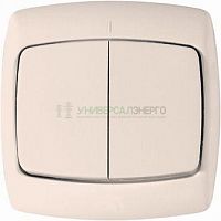 Выключатель 2-кл. СП Рондо 6А IP20 сл. кость SchE S56-052-SI Выключатель 2-кл. СП Рондо 6А IP20 сл. кость SchE S56-052-SI