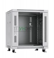 Шкаф монтажный телекоммуникационный напольный SH-05C-12U60/60 19дюйм для распред. и серверн. оборудования 12U 600х600х730мм передн. стеклян. и задн. сплошн. метал. двери ручка с замком сер. (RAL 7035) Cabeus 7645c Шкаф монтажный телекоммуникационный напольный SH-05C-12U60/60 19дюйм для распред. и серверн. оборудования 12U 600х600х730мм передн. стеклян. и задн. сплошн. метал. двери ручка с замком сер. (RAL 7035) Cabeus 7645c